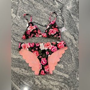 Xhilaration Floral 2-piece Triangle Bikini 👙